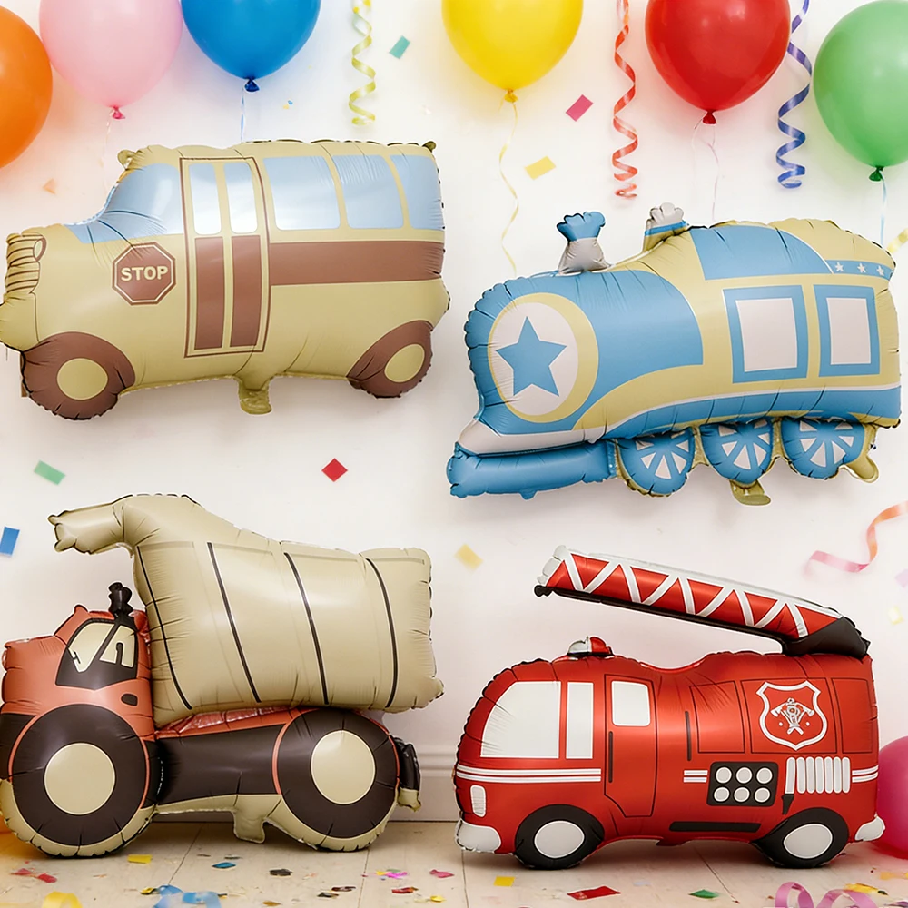 Cartoon Car Balloon, Fire Engi - Party Games Bus ulasan dan harga