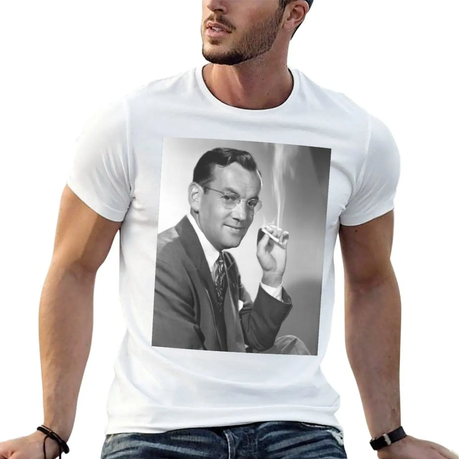 Glenn Miller B&W pic circa 1942 T-Shirt Casual Daily Wear Short Sleeve Top