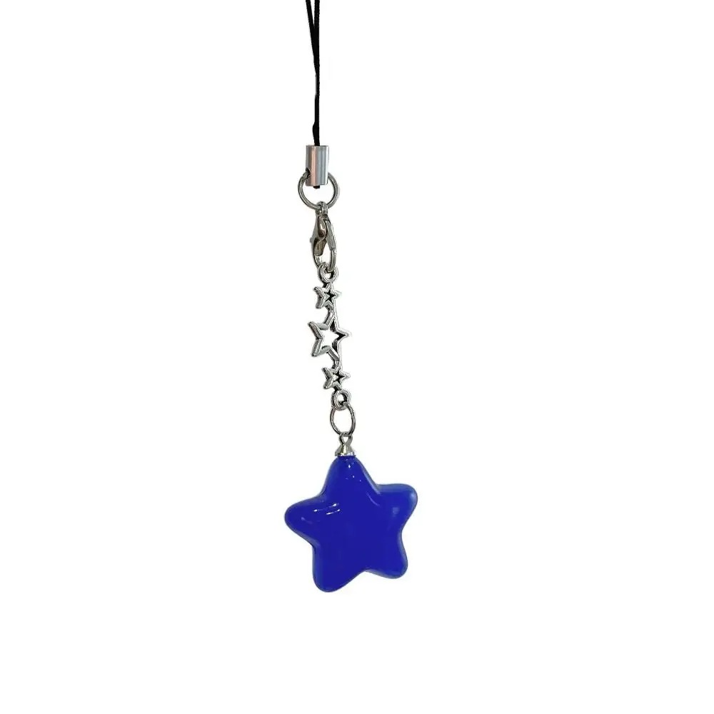 

Phone Lanyard Star Star Phone Strap Keychain Universal Phone Hanging Rope Pendant Candy Color Mobile Phone Chain Girl Jewelry