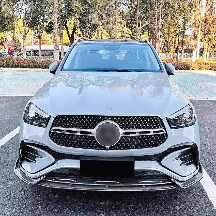 For Benz GLE Class GLE Coupe W167 C167 2024+ High Quality ABS Black Car Bumper Front  Lip Spoiler Knife Cover Body Kit