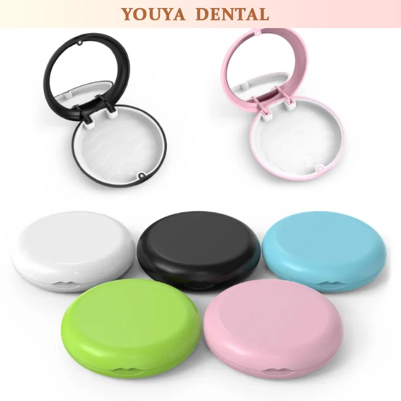 

1pc Dental Retainer Case Fake Teeth Box Mouth Guard Braces Aligner Case Organizer Orthodontic Denture Storage Box Oral Care Tool