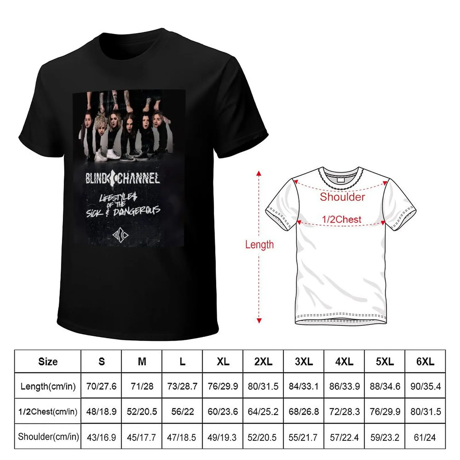 Blind Channel T-Shirt Work Casual Loose Fit T-Shirt