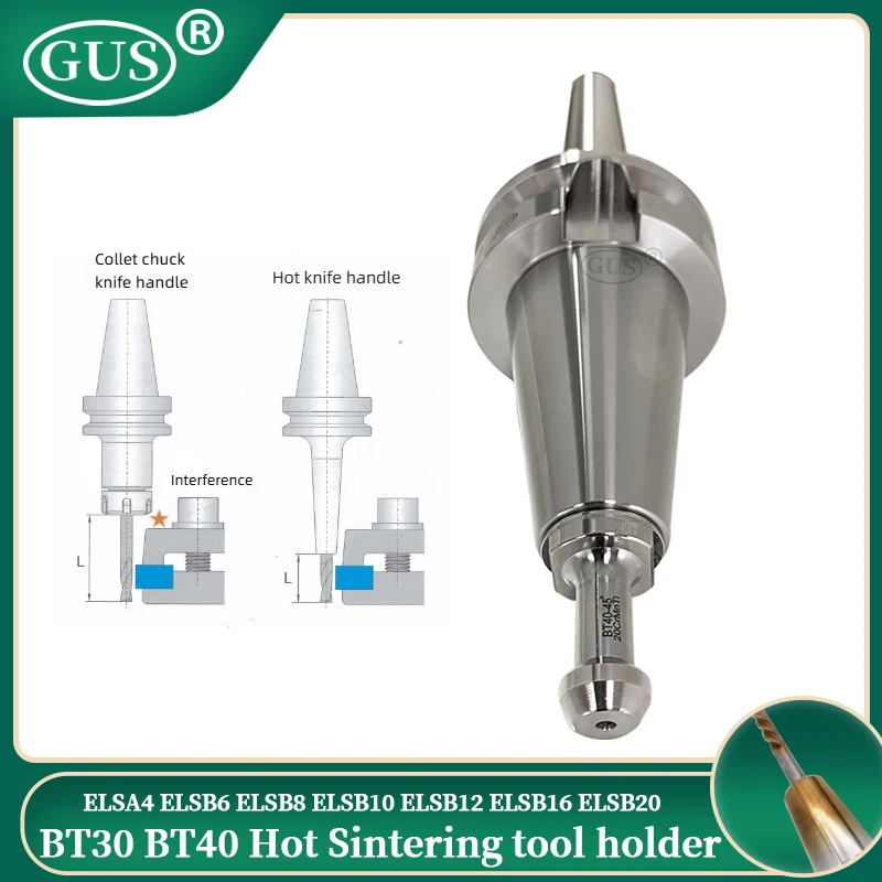 

BT40 Heat Shrink Tool Holder BT30 Sintered Heat Expansion Shrink collet ELRA ELSB 4 6 8 10 12 16 CNC machine Spindle toolholder