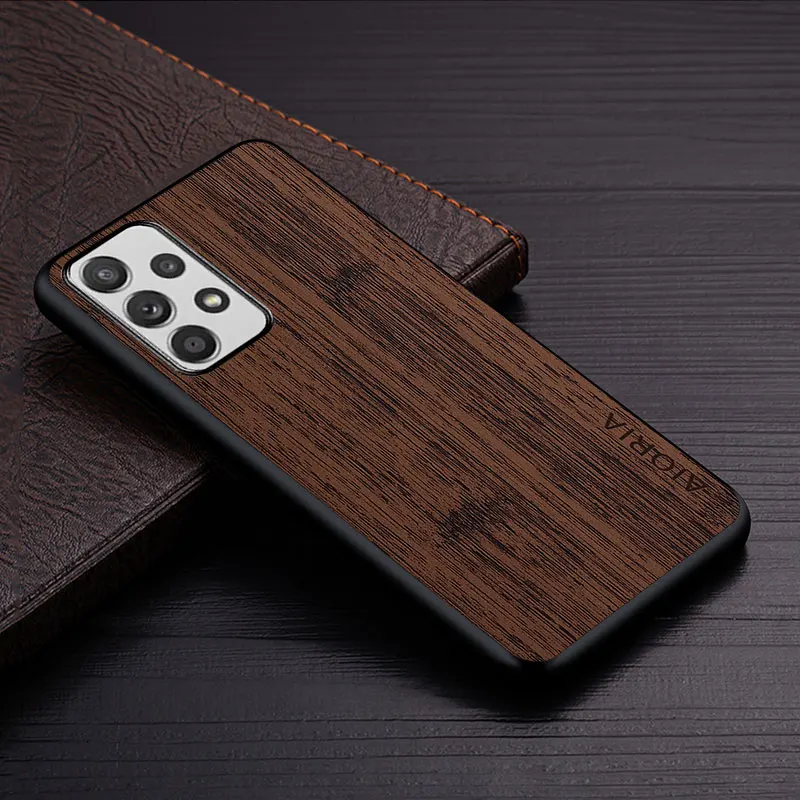 Case for Samsung Galaxy A52s A52 A51 A50S A50 A30S A30 A5 4G 5G bamboo wood pattern Leather cover for Samsung Galaxy A52s case