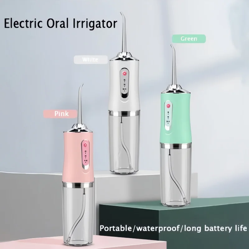 USB Charging Household Mouthwash, Powerful Portable Irrigator, Dental Sprayer with 3 Modes And 4 Nozzles,Used for Teeth Cleaning