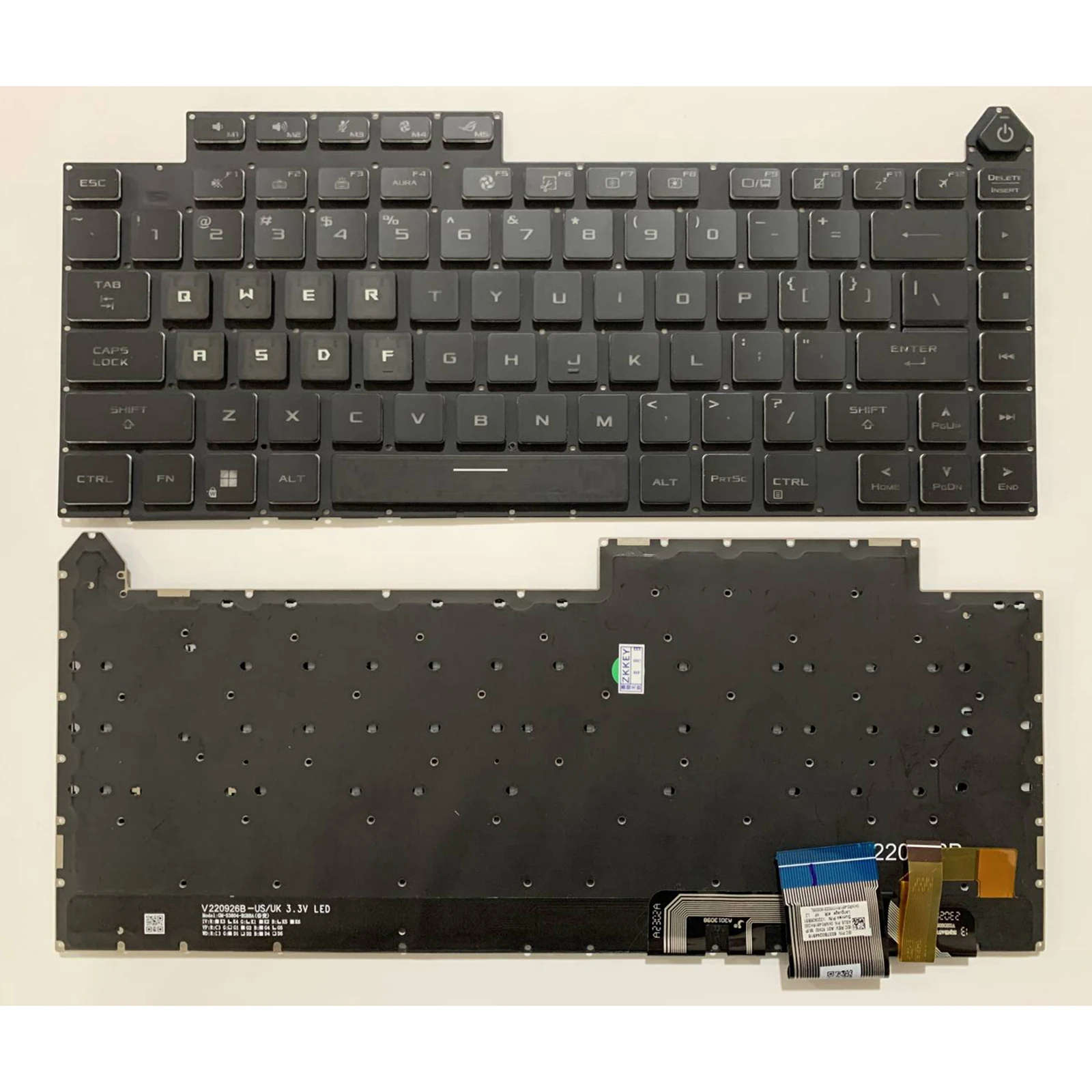 لوحة مفاتيح الكمبيوتر المحمول تخطيط الولايات المتحدة لـ Asus ROG Strix G16 G614 G614J G614JU G614JV G614JZ #1