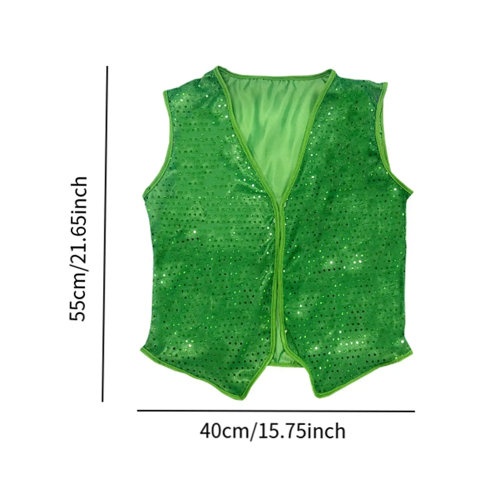 ST باتريك يوم سترة بلا أكمام الزي الهيب هوب صدرية للعام الجديد لعب الأدوار فستان بتصميم حالم لوازم الحفلات مرحلة الأداء