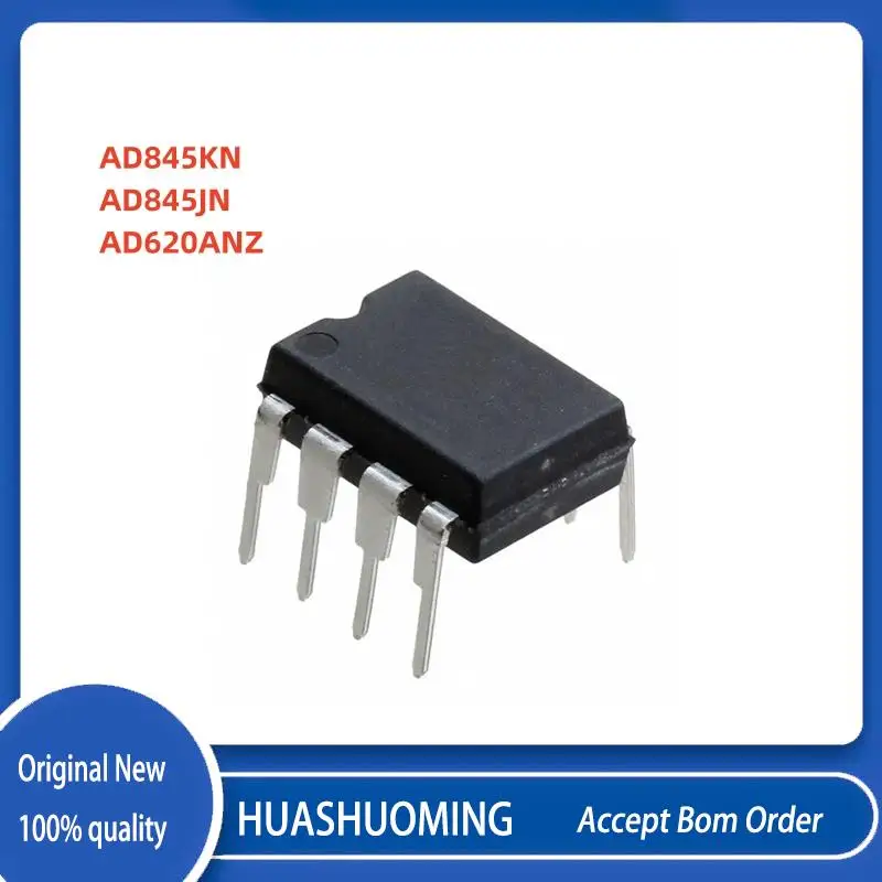 10Pcs/Lot  AD845  AD845KNZ  AD845JN AD845JNZ   AD620ANZ   AD620AN     AD620   DIP-8