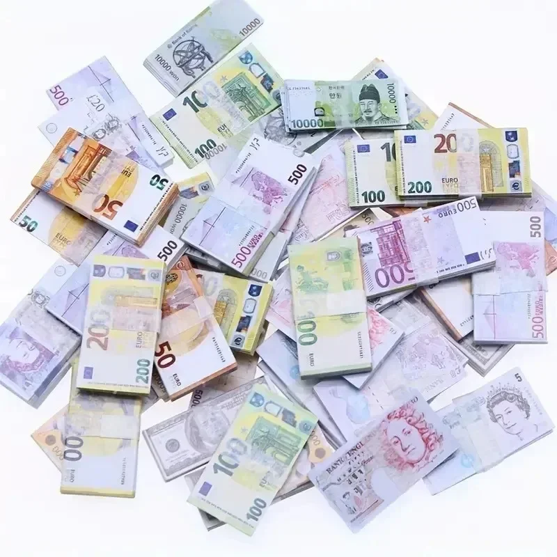 5 قطعة الأوراق النقدية الصغيرة وهمية الدولار محاكاة فواتير الدولار المال لطيف الجيب الأوراق النقدية اليورو تذكرة الدعامة إكسسوارات ديكور منزلي