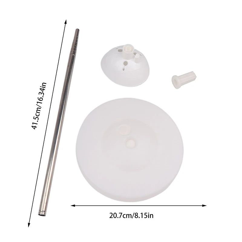 1 conjunto de suporte de balão ajustável, kit de suporte de coluna de balão, poste de metal, base de plástico para casamento, festa de aniversário, decoração de natal