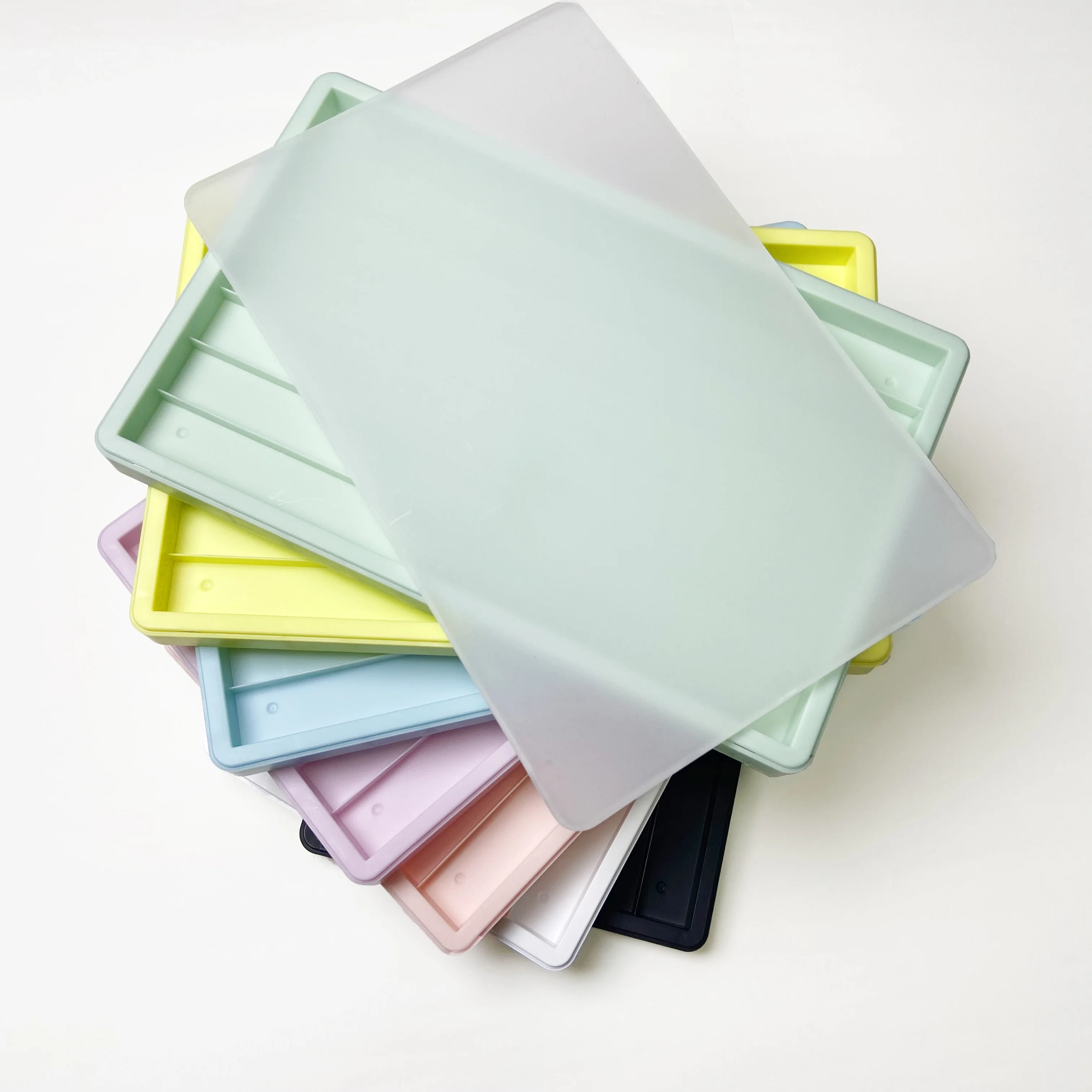Boîte de rangement pour capuchons de touches, anti-poussière, rose, bleu, violet, blanc, noir, jaune, organisateur de capuchons de touches, ABS superposé, multicouche, empilable
