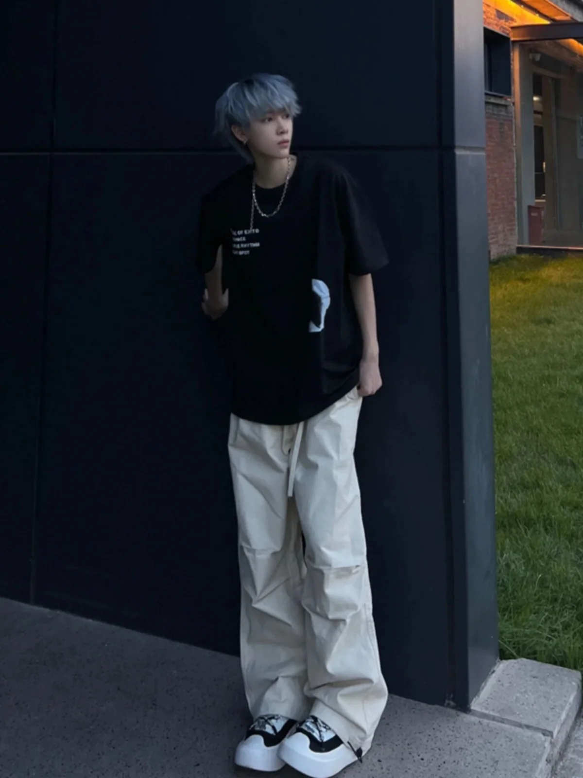 

Американские летние тонкие быстросохнущие нейлоновые брюки-парашюты American Sle для мужчин, свободные, прямого кроя