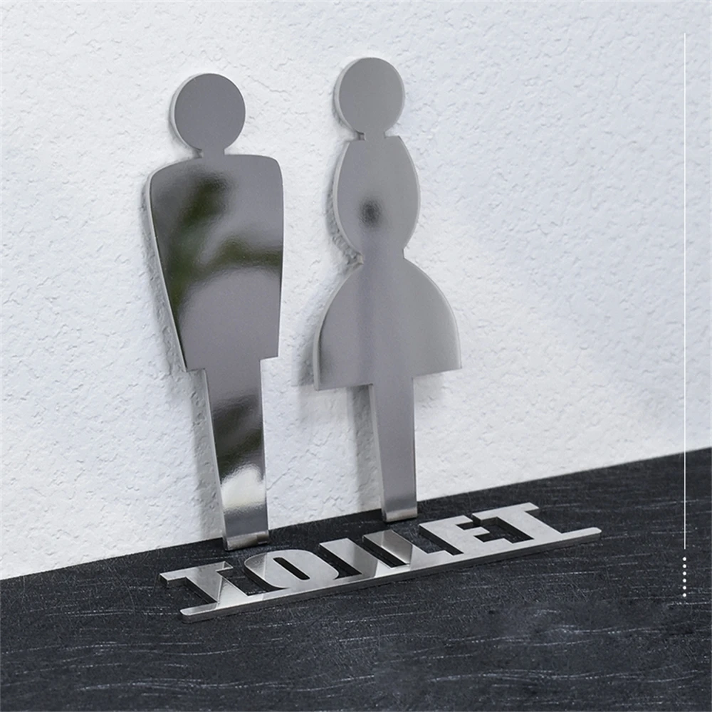 Mannen En Vrouwen Rvs Wc Teken