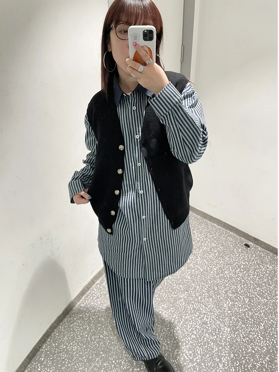 

Шерстяной кардиган-жилет Bla из 100% шерсти с V-образным вырезом и пуговицами, вязаный, женский, весенний, стандартной длины, шерстяной жилет