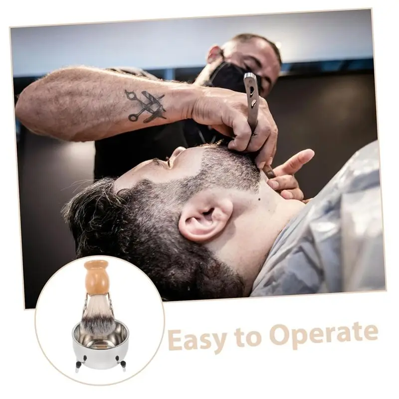 PORK-Shaving Trimming Shaving Tools Luxury Men's Shaving Set Stand Beard Brush Stand Perfect Grooming Gift