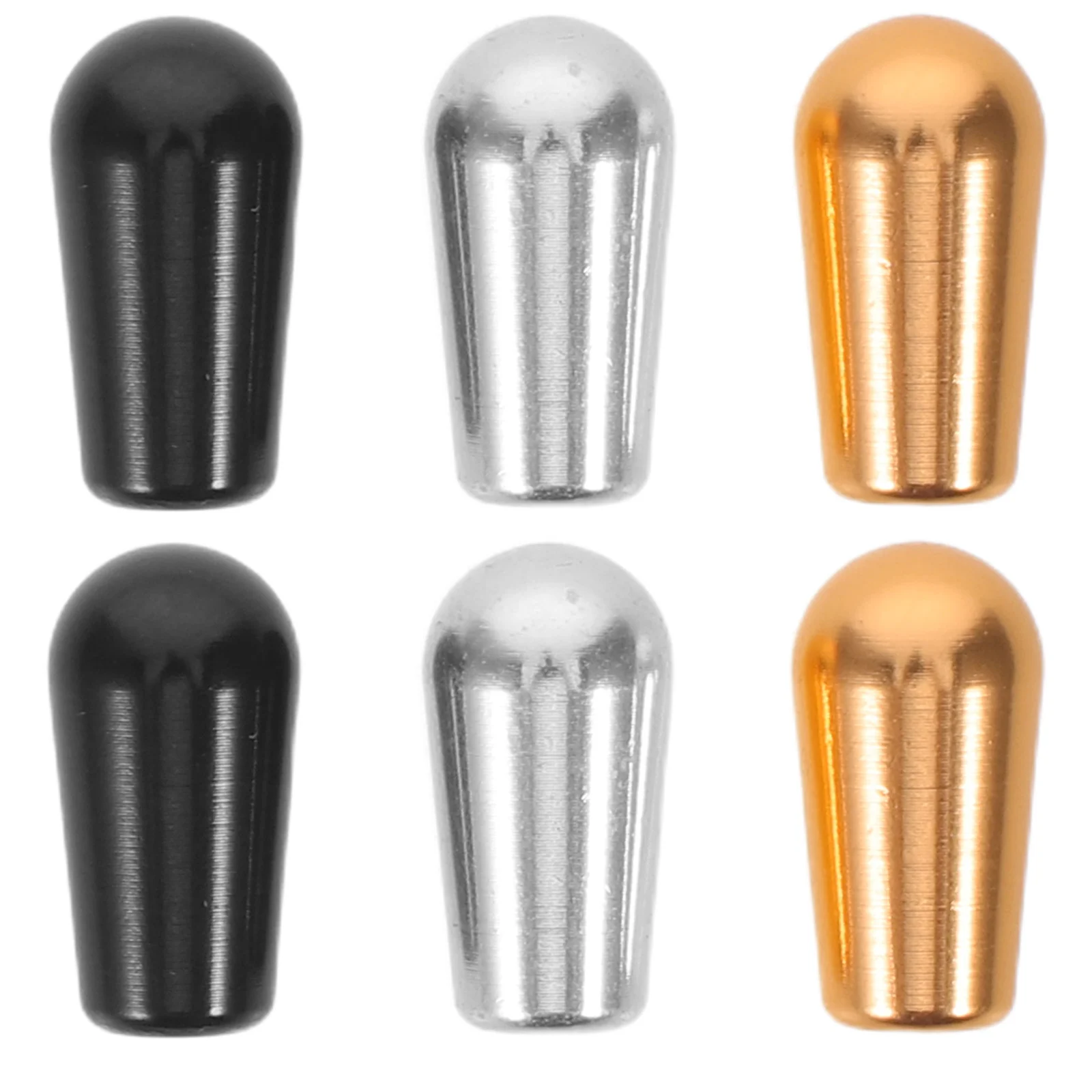 

6 pcs Electric Guitar Accessories Metal Toggle Switch Knob Caps M3.5 For Pickup Selector Replacement Guitar Parts