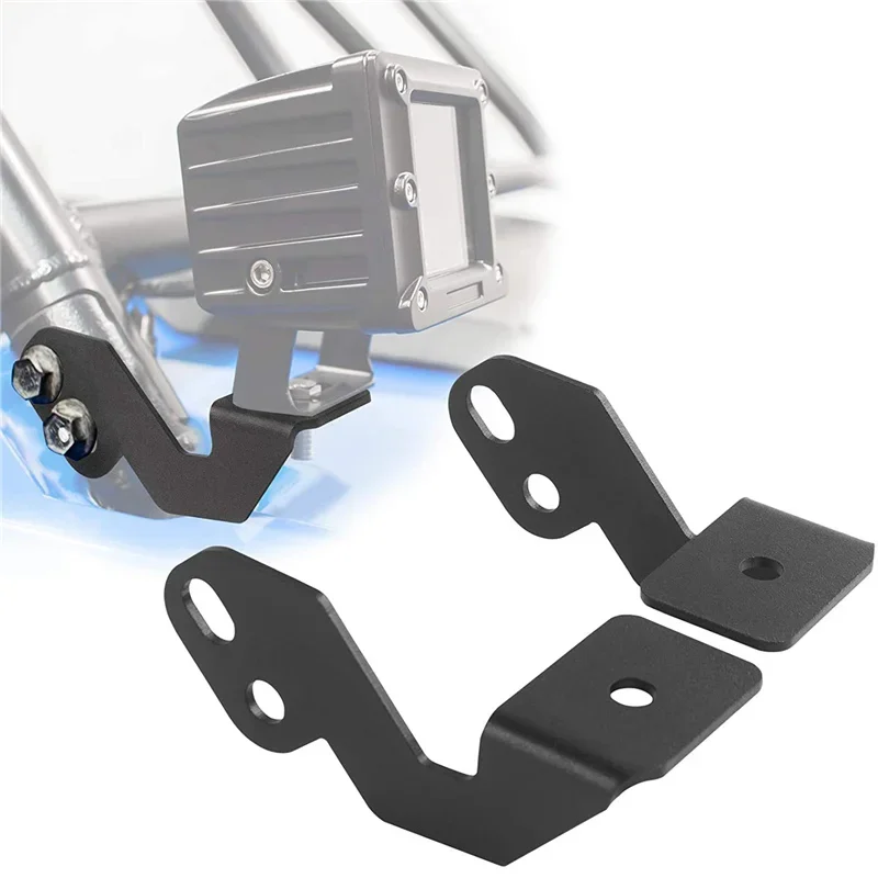 ATV A-Pillar Light Mounting Brackets LED Spot Lamp Holder for Polaris RZR S XP 900 1000 2014-2021