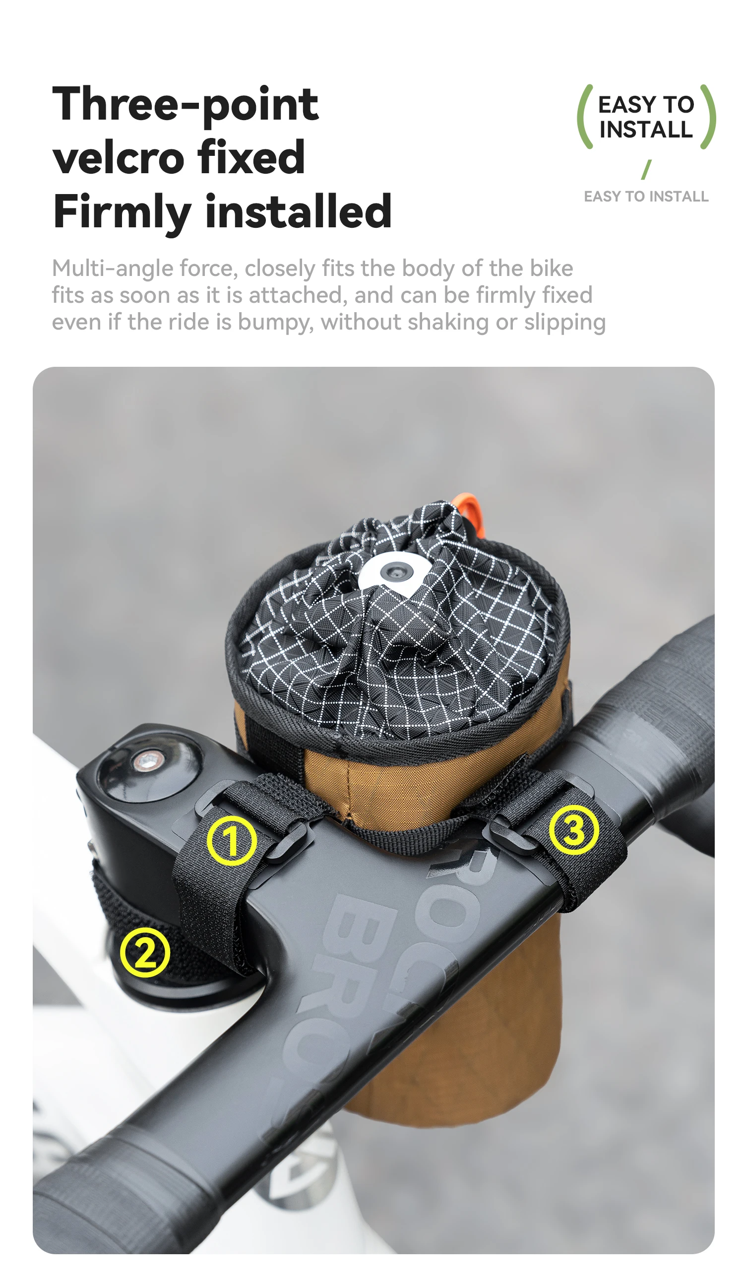 Qunature 2er-Set Fahrradlenker-Flaschentasche MTB/RB Vorderrahmentasche Isolierte Kühltasche Faltbare Fahrradlenkertasche Umhängetasche – Detail 5
