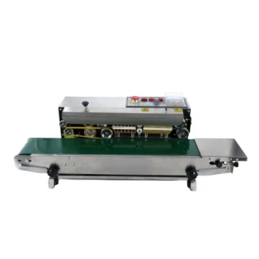 FR-770 High Quality Table Top Aluminum Foil Plastic Bags Pouch Bound Heat Sealer Continuous Sealing Machine
