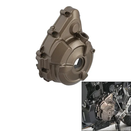 Imagen 2 del producto Cubierta de estator de motor izquierdo de aluminio para motocicleta, cárter para YAMAHA TENERE 700 2021-2024 XSR700 2018-2024 MT07 2015-2020 FZ07 2015