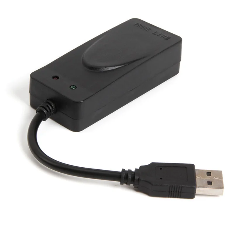 AK51-USB Fax Modem Doppia Porta USB2.0 56K V.92 V.90 Modem Esterno Driver Per Win 7 8 10 XP Ricevi Invia Fax Sul Computer