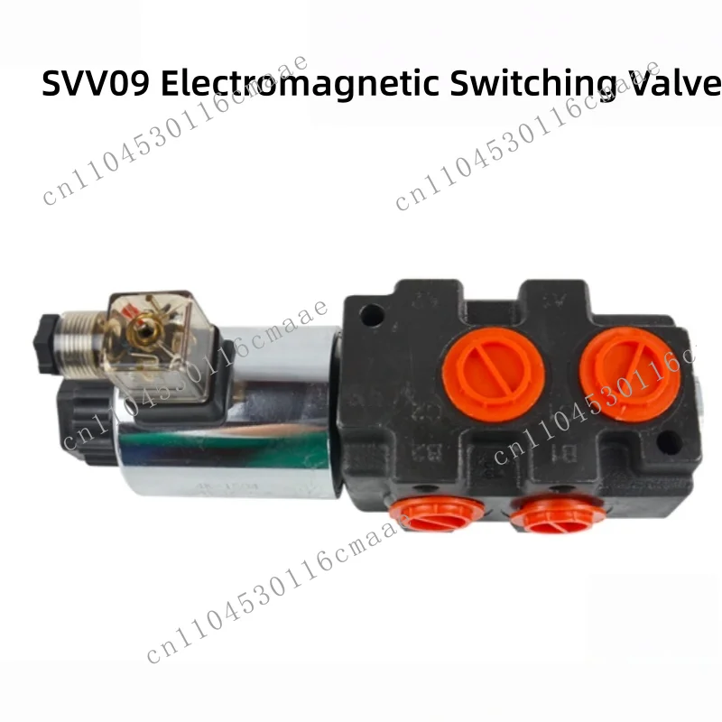 SVV09 solenoid switch valve split six directional control valve 1/2 inch 50 l/min, flow 24 pressure