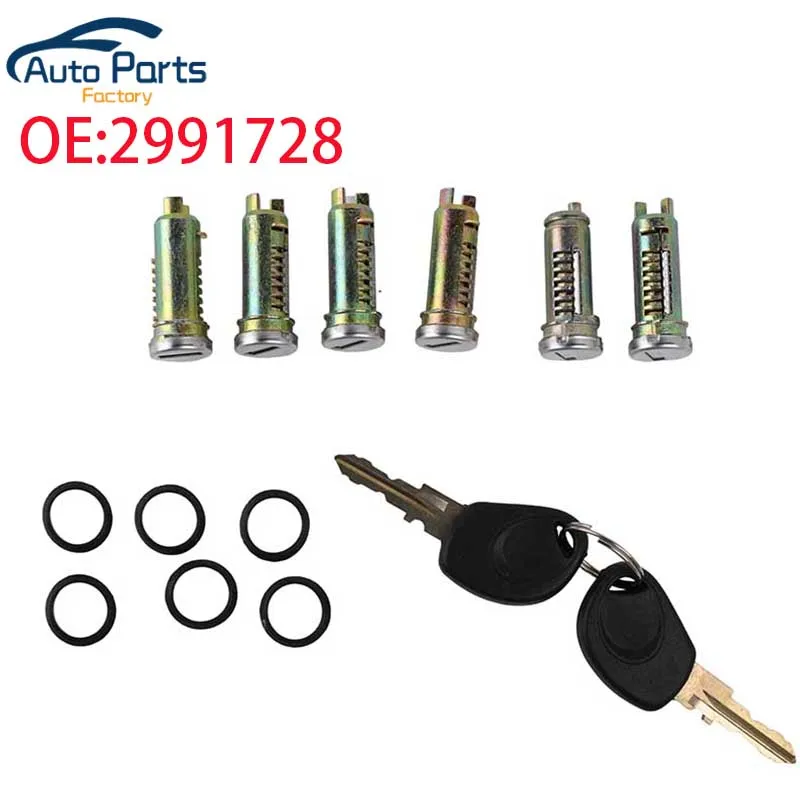 Novo cilindro de fechadura de porta de carro com duas chaves para Iveco Daily 1990-2006 2991728