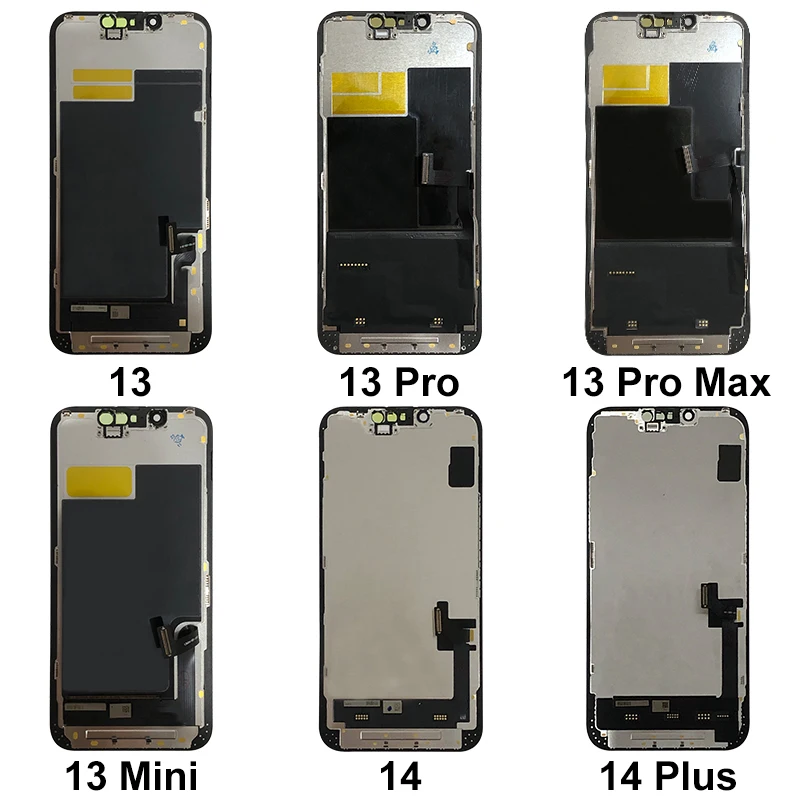 AAA OLED For iPhone 11 12 13 13 Mini Display 3D Touch Screen Digitizer For 14 14 Plus 14 Pro Max 15 Plus LCD Replacement Part