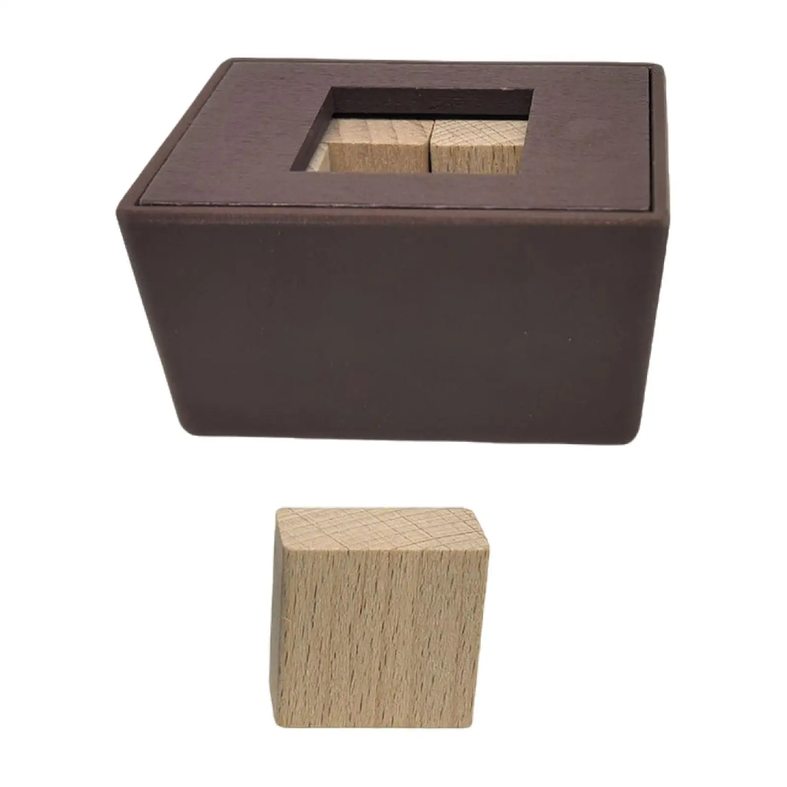 Children Puzzle Wooden Cube Brain Teaser for Kids Adults Creative Thinking Toy