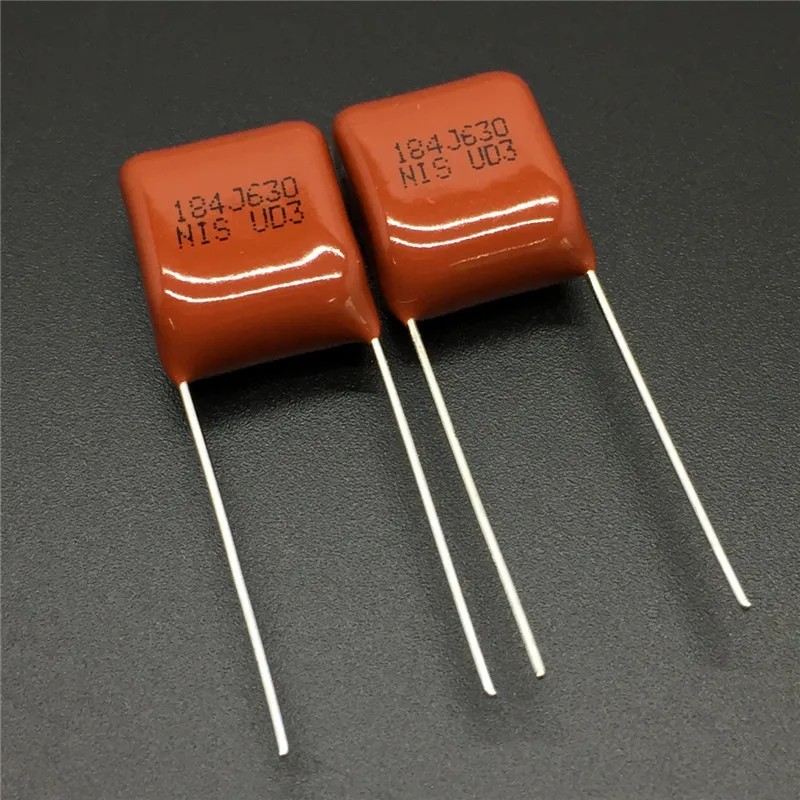 10Pcs/100Pcs Japan NISSEI CBB capacitor MMX 630V 184 J 630V184J 5% 0.18uF 180nF Pitch=10mm Metallized polyester film capacitor