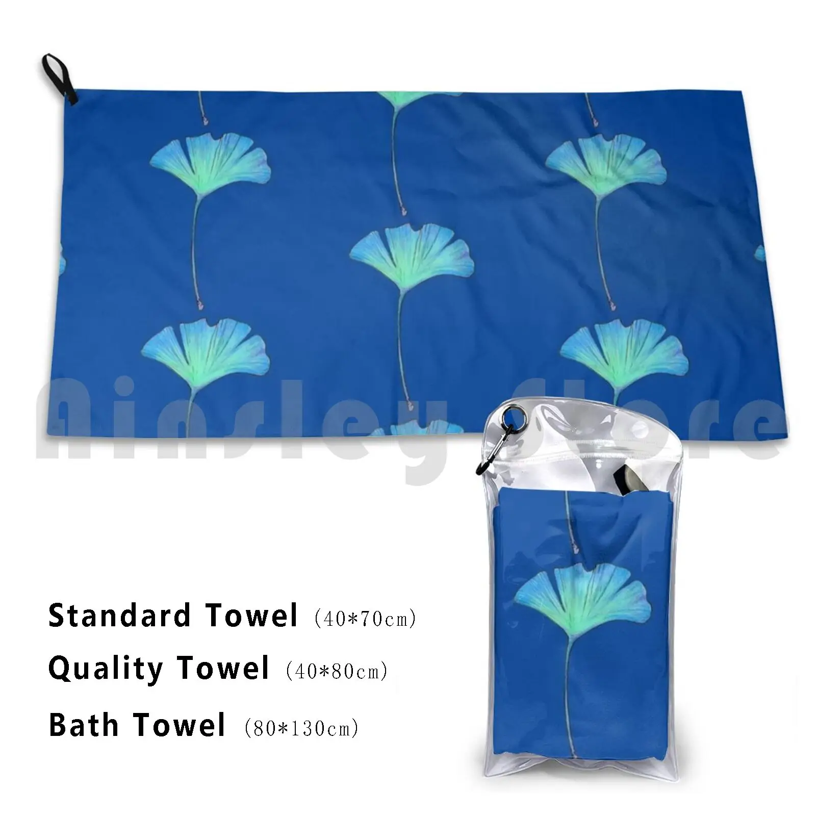 Towel Ginkgo Leaf 1160 Tropical Leaf Tropical Leaves Tropical Leaves Leaf Green Greenery
