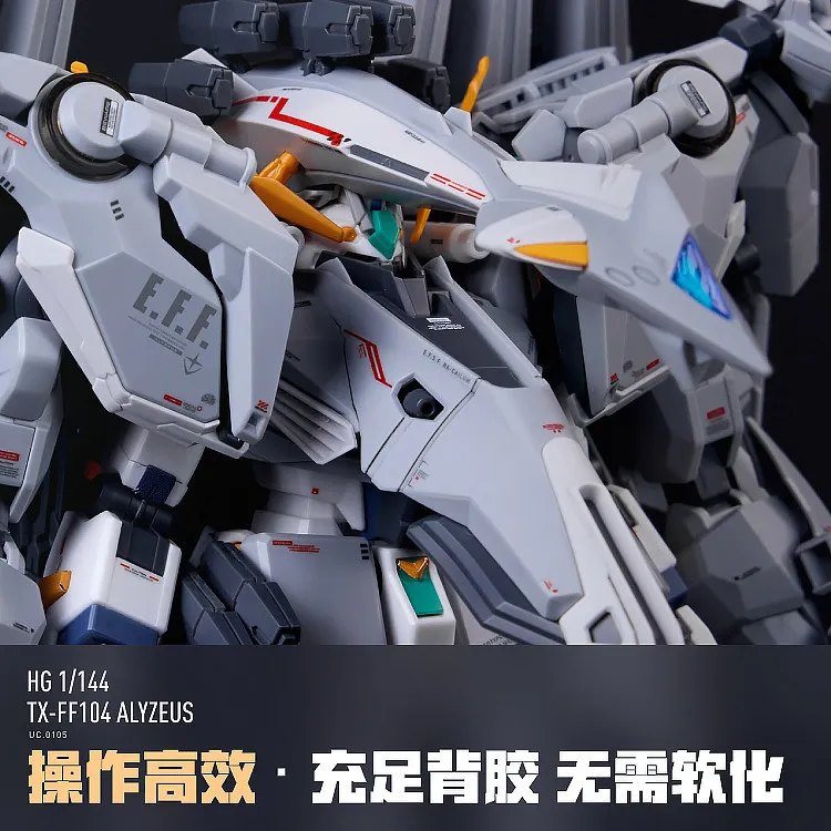 LNX Fluorescent Waterslide Decals For HG 1/144 TX‑FF104 Alyzeus Mass‑Production Nu Mecha From Hathaway Hobby Model Accessories view 5
