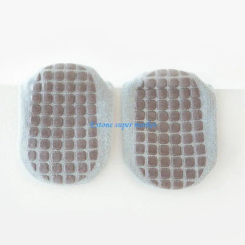 090B Set 3 paia calzini antiscivolo per bambini Calzini da pavimento morbidi e caldi Calzini traspiranti