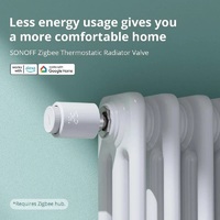 SONOFF Smart Home Trvzb Zigbee Thermostatic Radiator Valve Ewelink App Remote Control Supports Google Home Alexa Smartthings