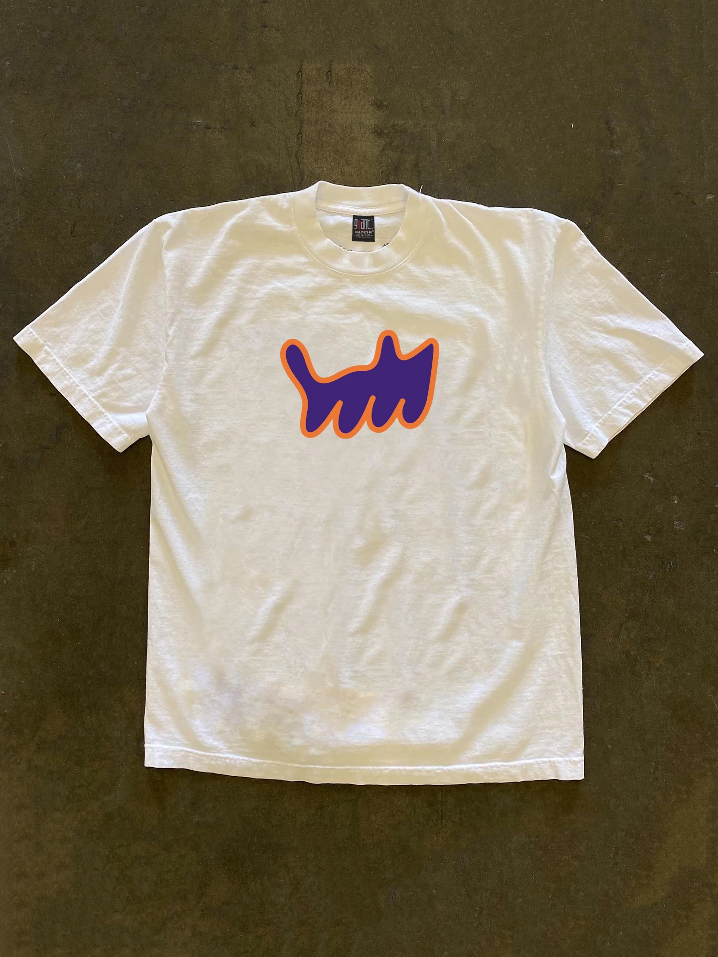 

Heavyweight 260g Pure Cotton Short Sleeve T-Shirt Men's Loose Fit Cartoon Print Versatile Ins Style Couple's Tee