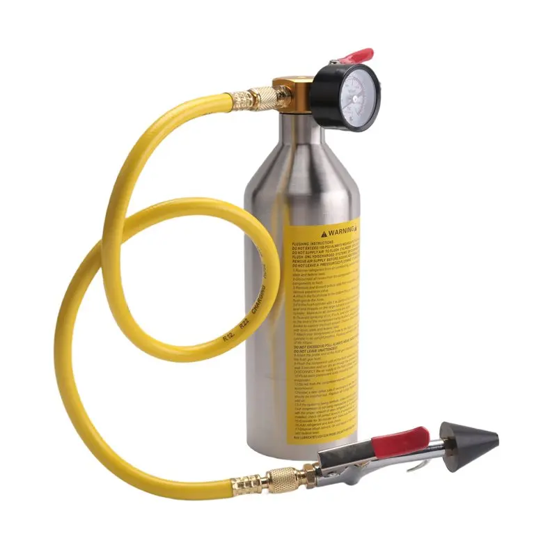 

AA92-Air Conditioning Flushing Kit, Car Air Conditioning Pipe Cleaning Tool Set, R134A Air Conditioning System Flushing Kit