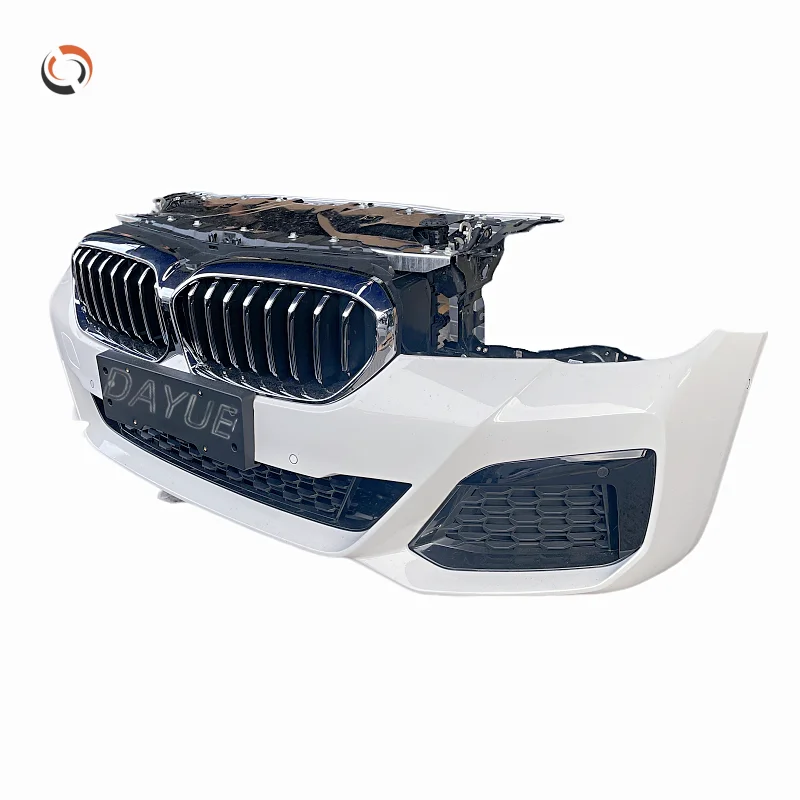 For 5 Series G30 G31 G38 High Quality Front Bumper Assembly Body Grille Water Tank Condenser Electronic Fan Kit Plastic