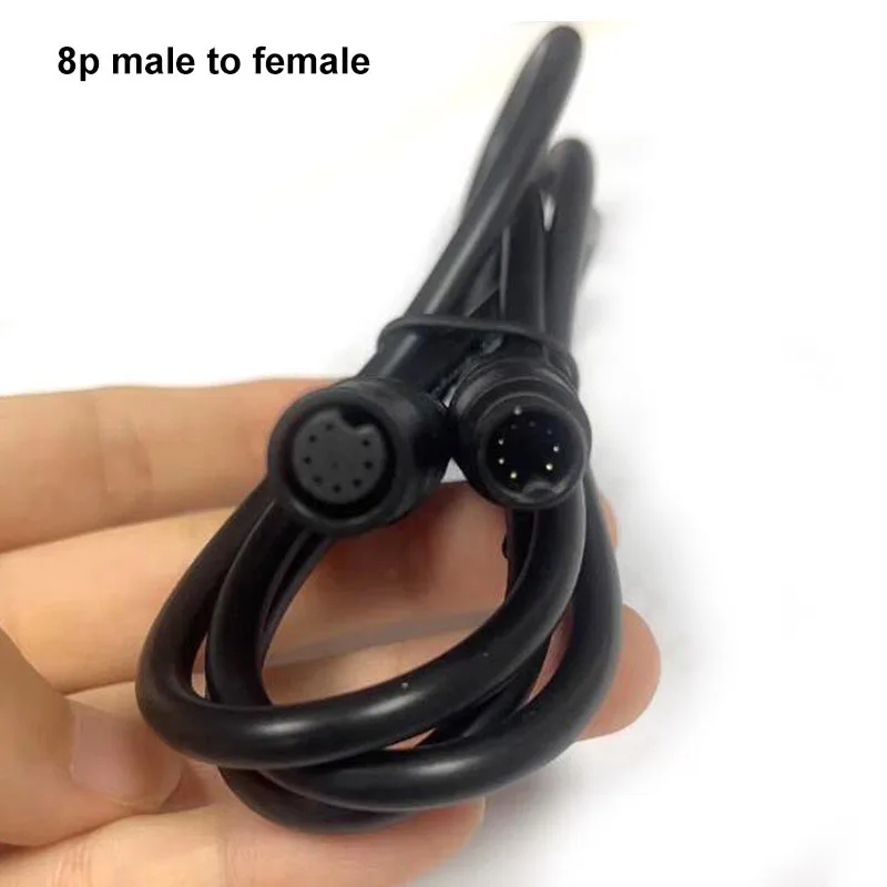 M8 2 3 4 5 6 8 Pin 1M E-bike Snelheidssensor man-vrouw M/F Verlengconnector Kabel Elektrische Fiets Waterdichte Ebike Draad