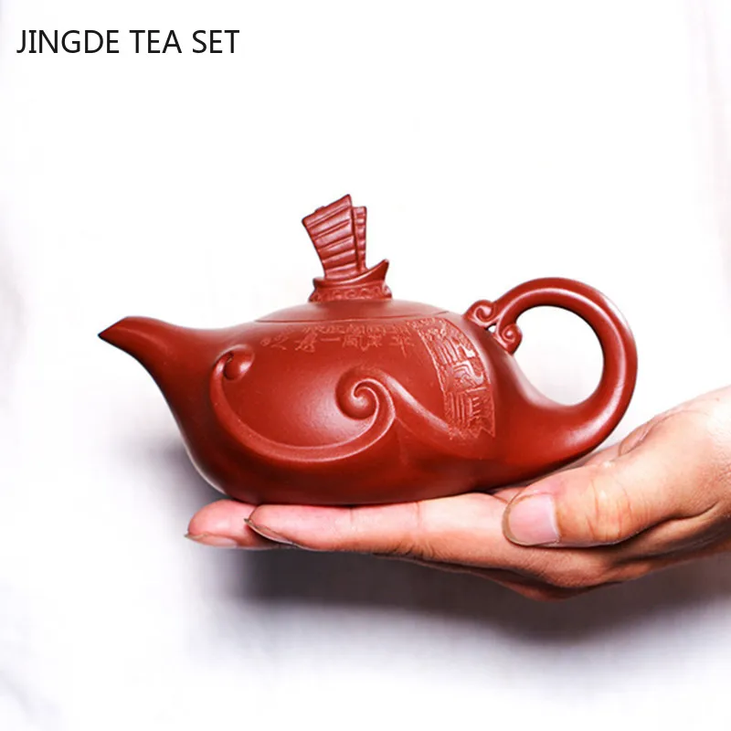 

Tradition Raw Ore Dahongpao Tea Pot Authentic Yixing Purple Clay Teapot Customized Tea Set Accessories Tea Set Gifts 180ml