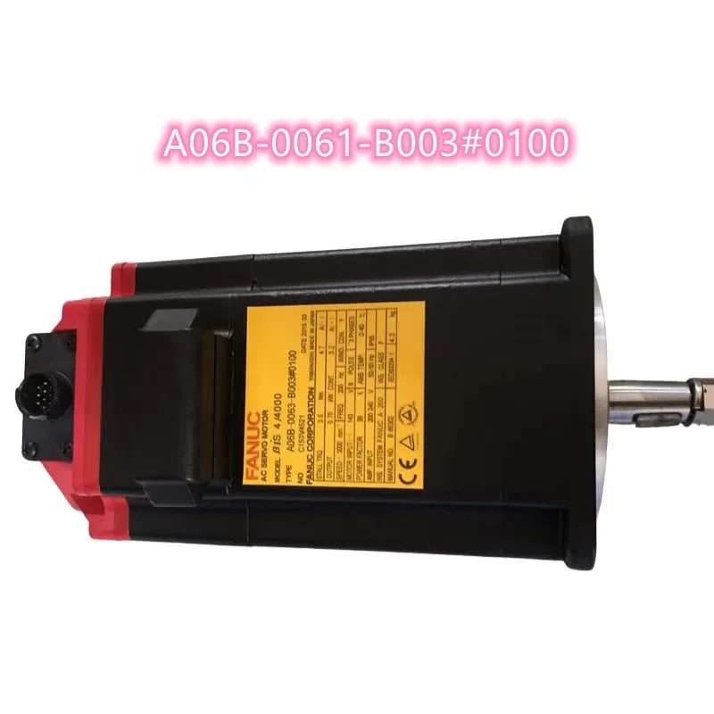 

Second-hand A06B-0061-B003 #0100 FANUC AC Servo Motor For CNC System Controller In StockFunctional testing is fine