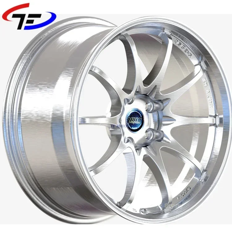 

17x10J 5x114.3 Brush Silver Rays Racing Car Forged Wheels CE28