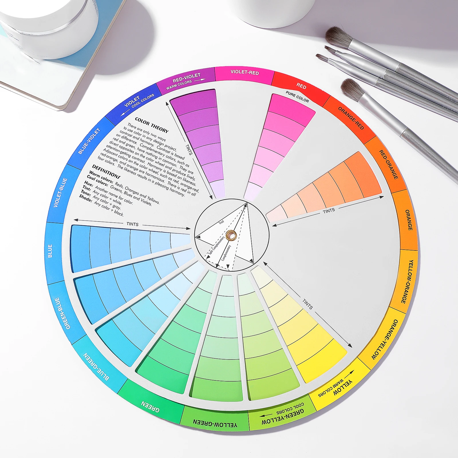 

Wheel Learning Guide Mixing Tool For Kids Painting Education Board Creative Color Theory Chart Teaching Aid Color Card Art