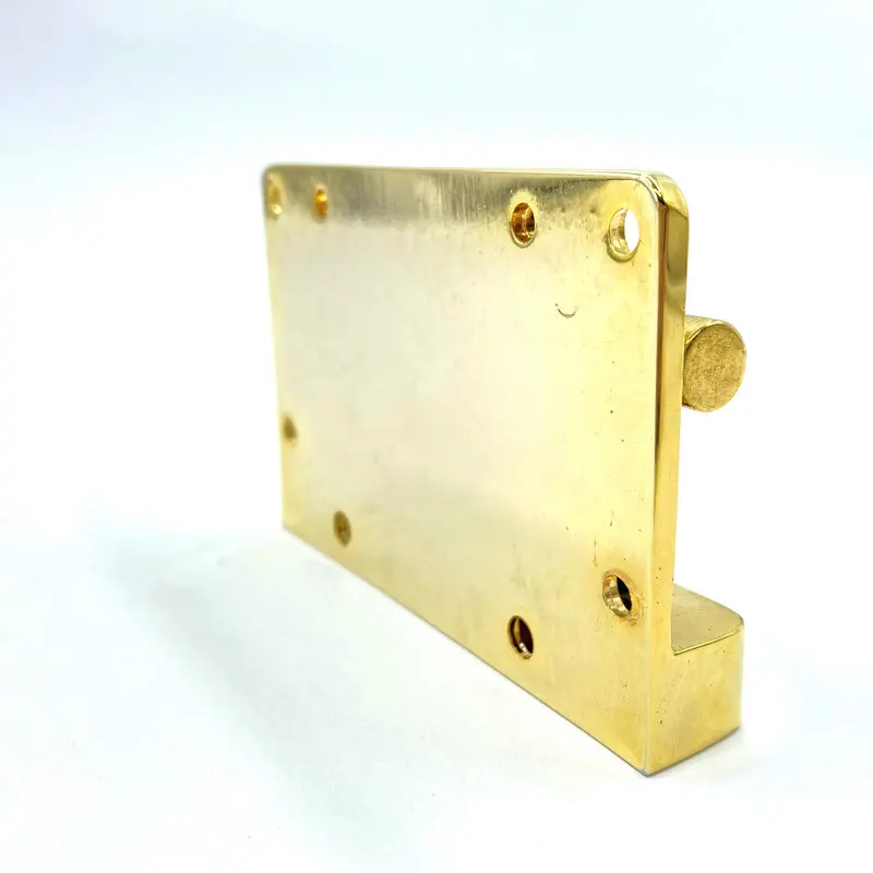 4 String Electric Bass Bridges Golden Color Made by Korea Factory Fixed Bridge For PB Or Jazz Bass  Bridge With Rust