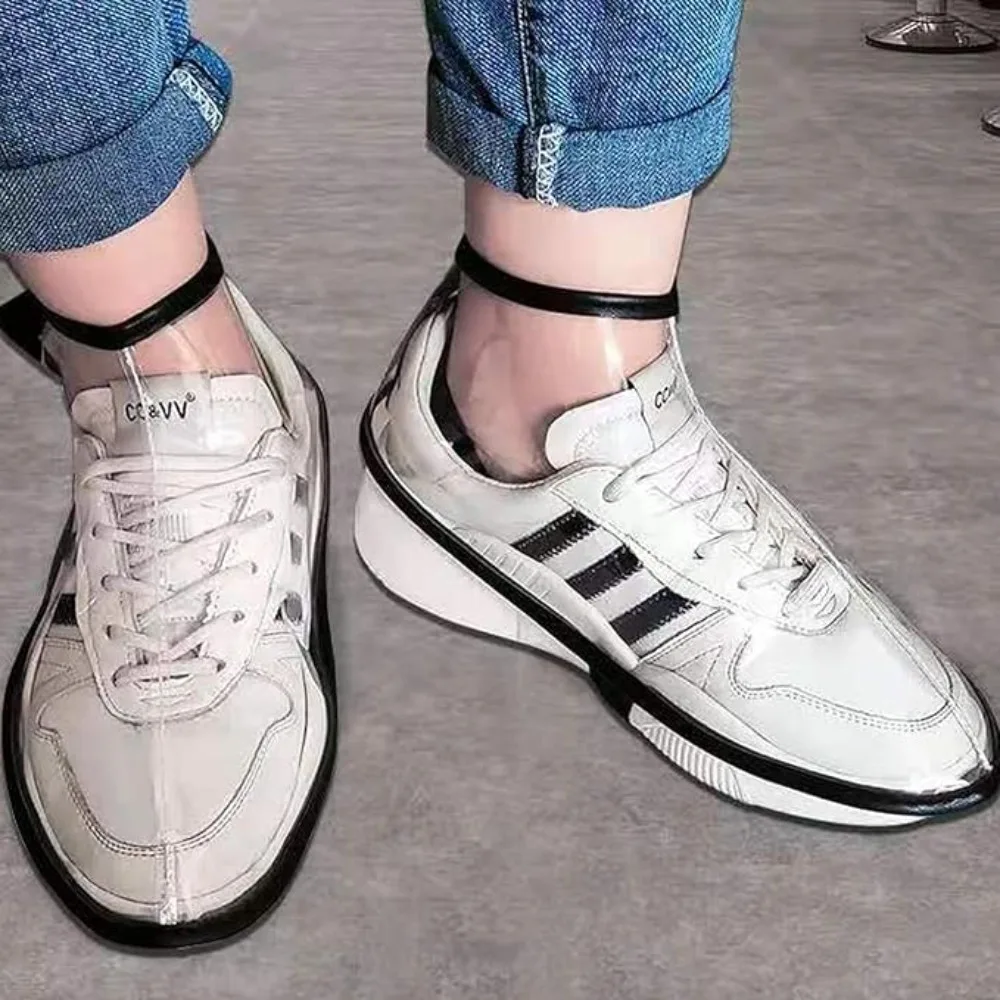 Elastische Schuhüberzüge mit transparentem Design, wasserdicht, staubdicht, einfach zu tragen, für Friseursalons und den Heimgebrauch, Schuhschutz – Detail 9
