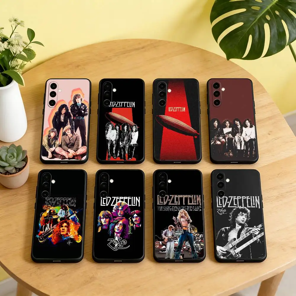 

L-Led Z-Zeppelin Rock Band Phone Case Black Silicone Soft For Samsung Galaxy A73,A72,A71,A70,A53,A52,A51
