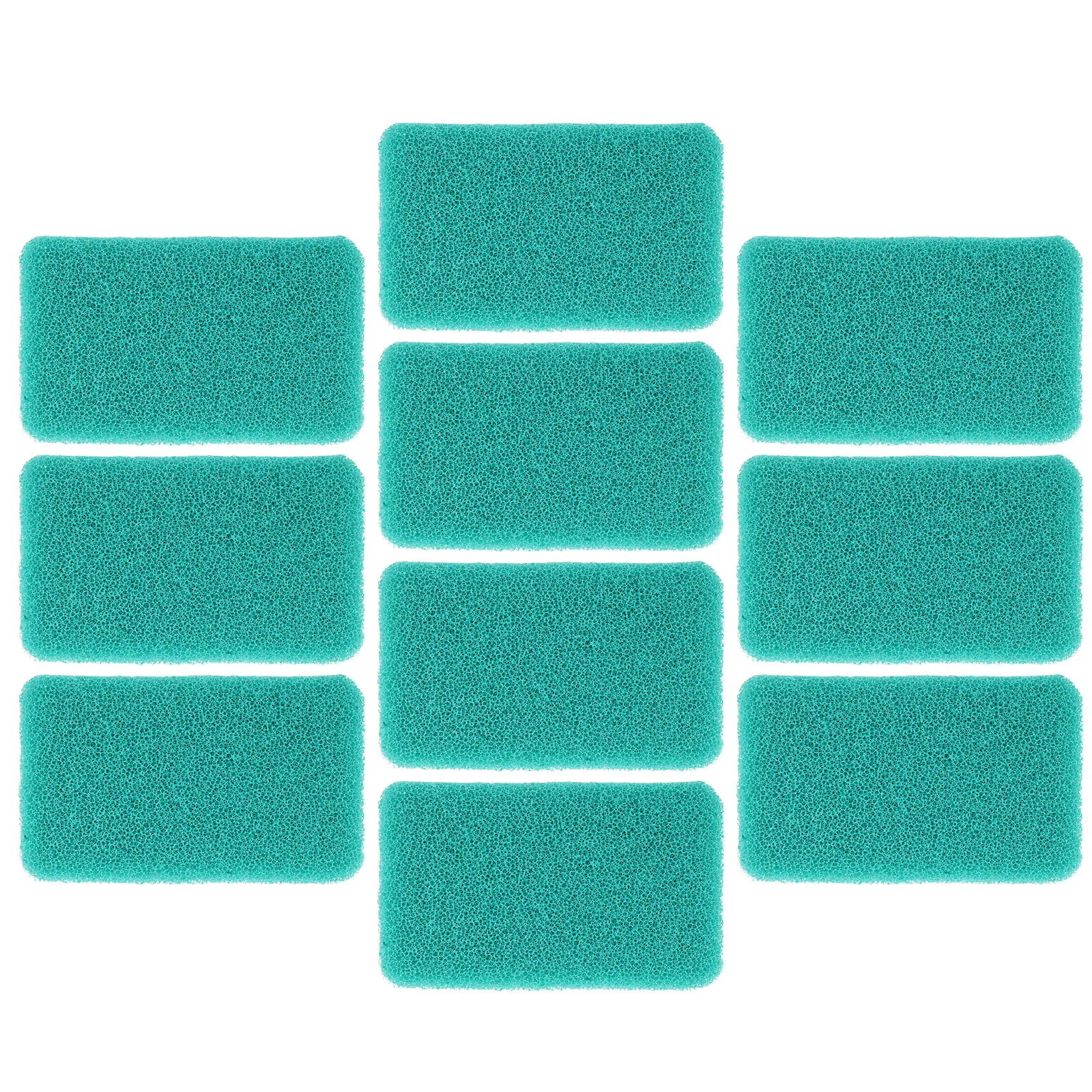 

10pcs Silicone Cleaning Sponge Kitchen Scrubbers Dishwasher Sponges Reusable Fruit Pads High Density Grease Proof Powerful
