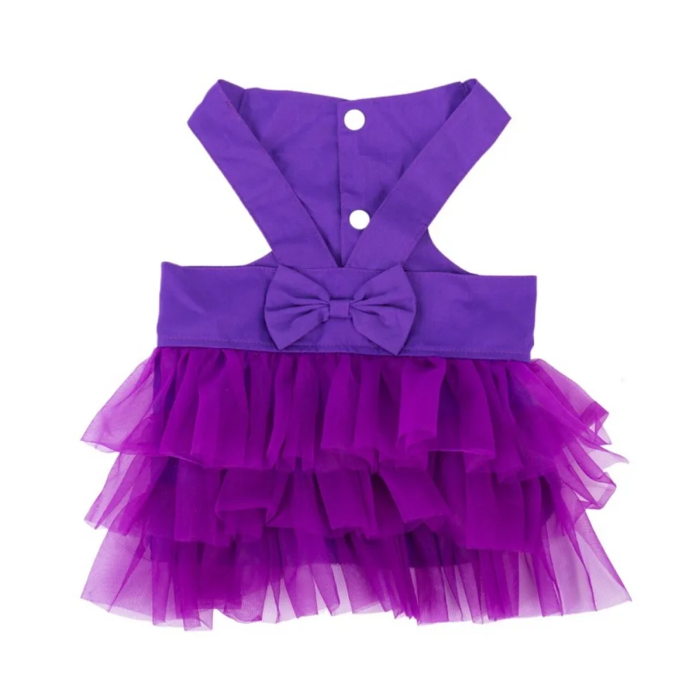 

Lovely Soft Summer Dog Lace Dress Comfortable with Bowknot Dog Princess Dress Breathable Pet Dress for Small Dogs Cat