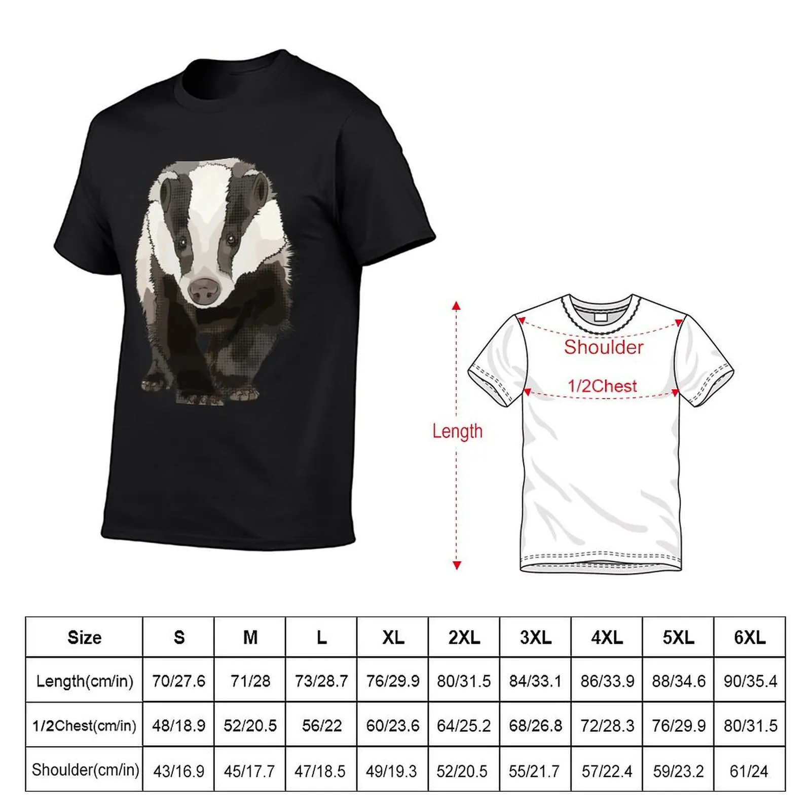 Badger by www.BeeFoxTree.com T-Shirt custom t shirt sports fans mens plain t shirts