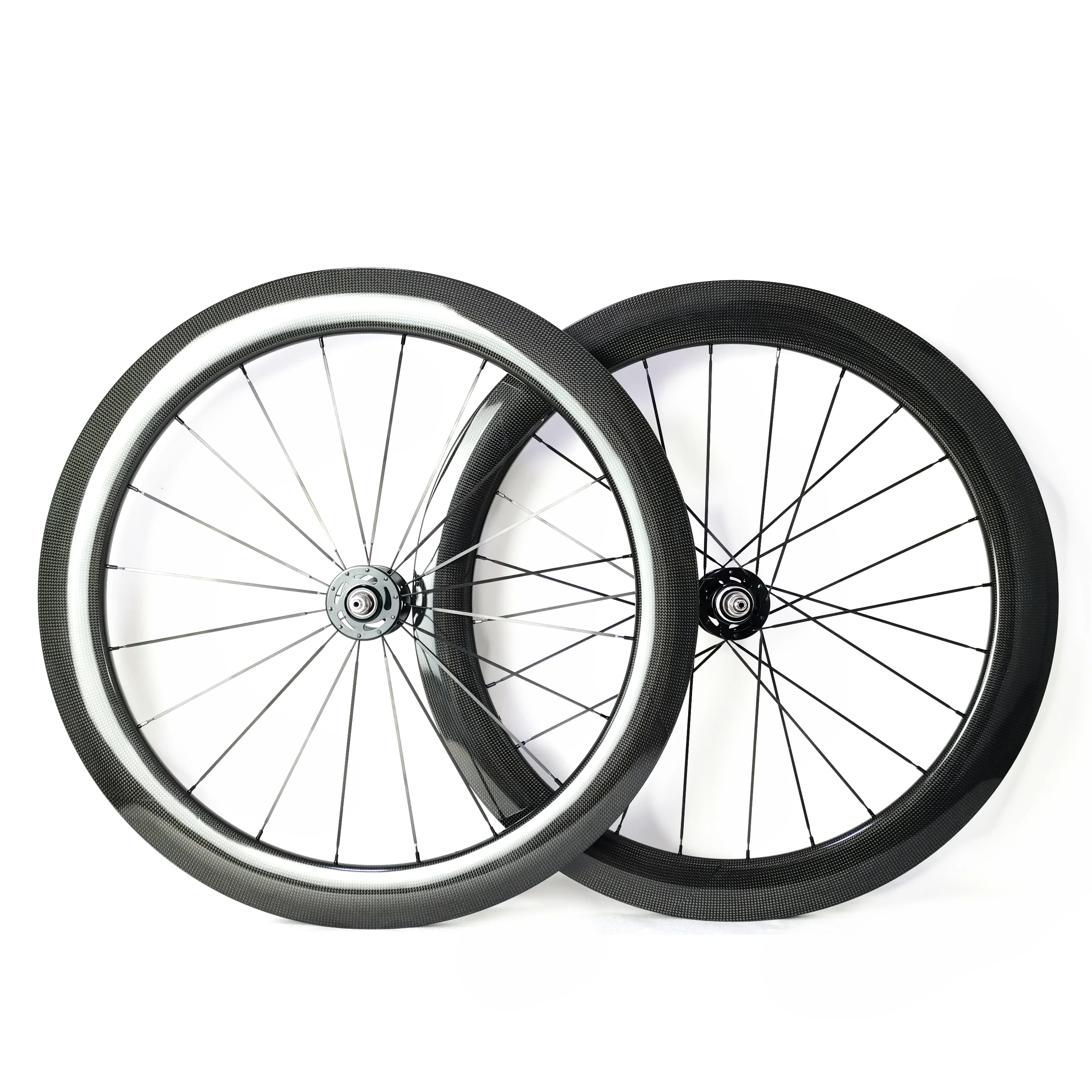 

700C Road Track Fixed Gear Bicycle Carbon Fiber Bike Wheel Set Depth 50/60/88mm Width 23/25mm Clincher/Tubeless/Tubular