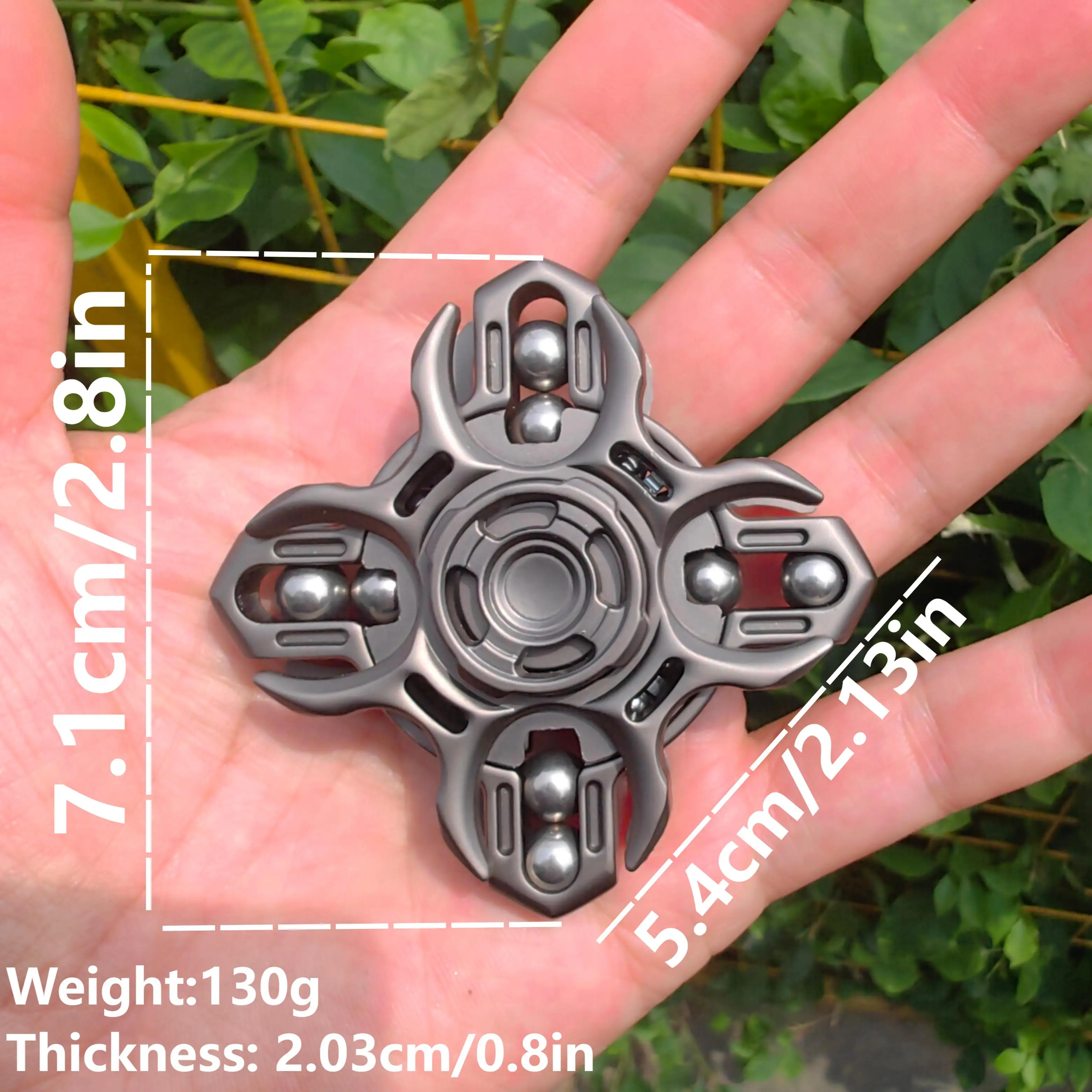 EDC フィジェット スライダー、音叉指先ジャイロスコープ、大人向けストレス解消おもちゃ、集中力とリラクゼーションを向上、ロング S